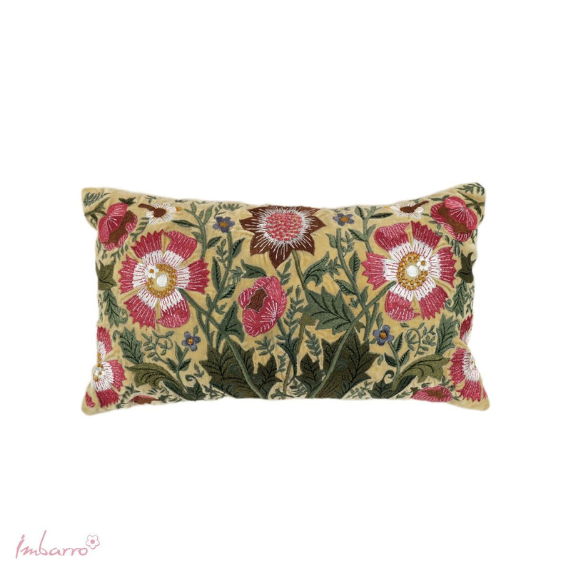 Decorative Cushion Imbarro - Flora - Yellow