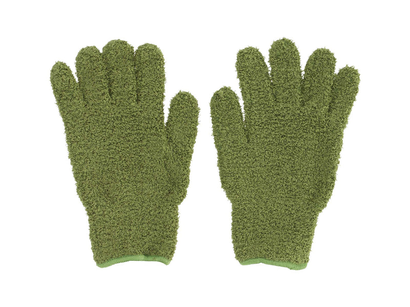 Plant Dusting Gloves Green - Microfiber