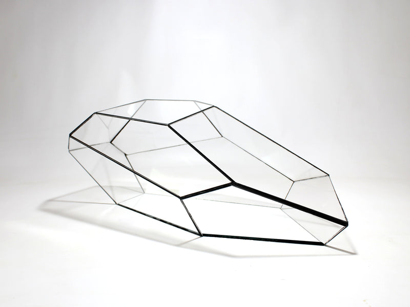 Geometric Terrarium - Plantasia - Vivarium ↑ 50 X 25 X 17,5 Cm (Lxwxh) - Glass