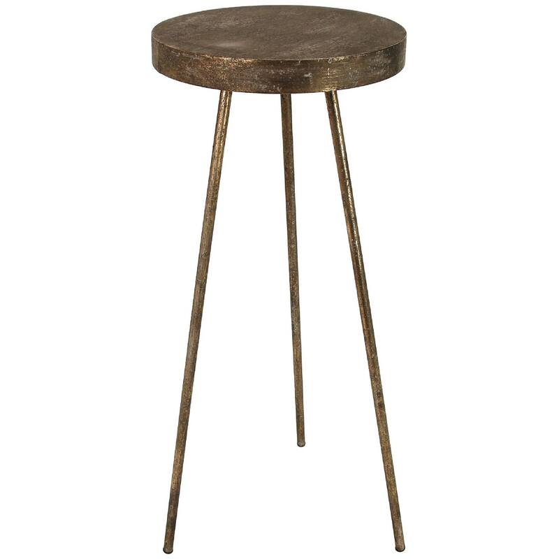 Round Table - Brown Metal - Ø38,5 X ↑ 88 Cm