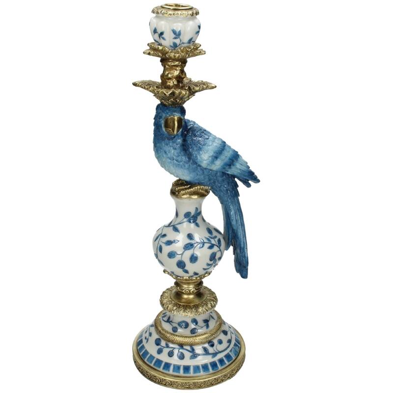 Candle Holder - Dutch Blue Parrot ↑ 40 Cm