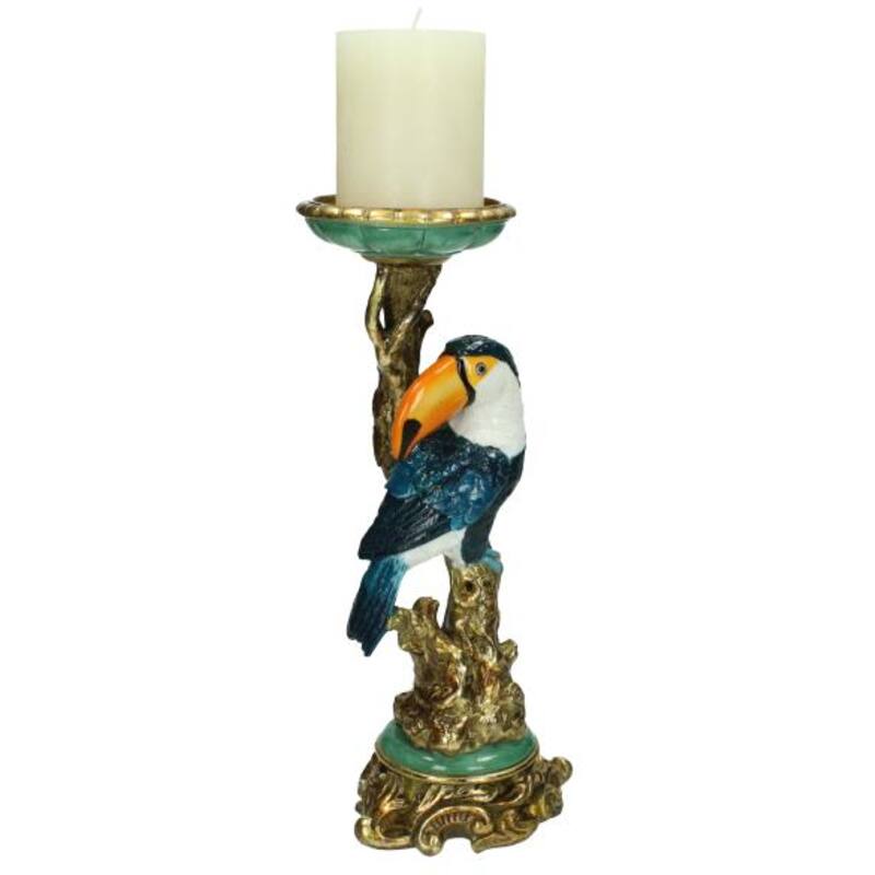 Candle Holder - Toucan Multicolor ↑ 30 Cm