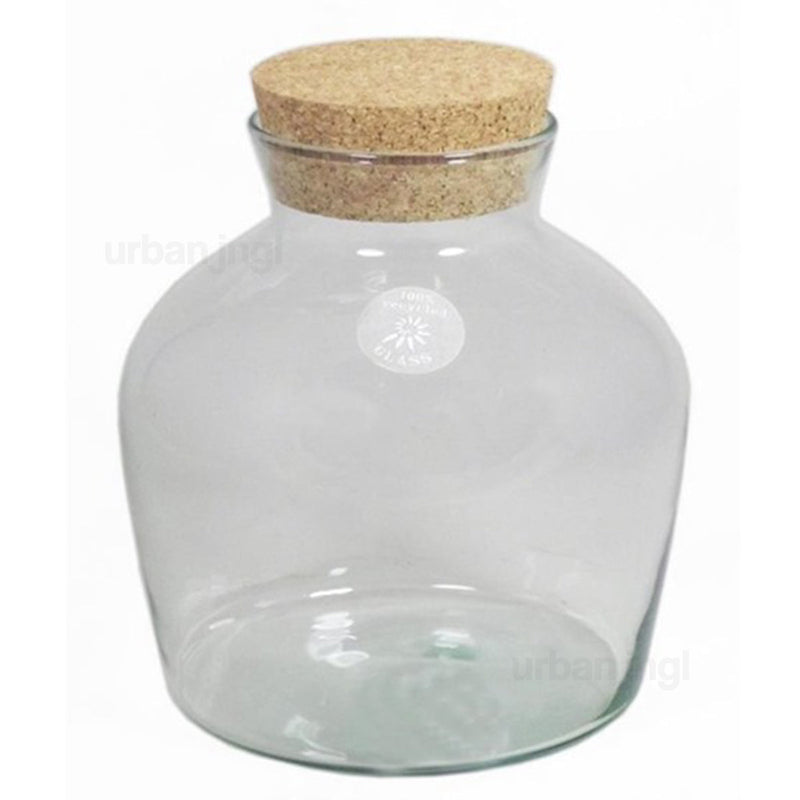 Terrarium Bottle With Cork - Little Joe - Closed Terrarium ↑ 21.5 Cm