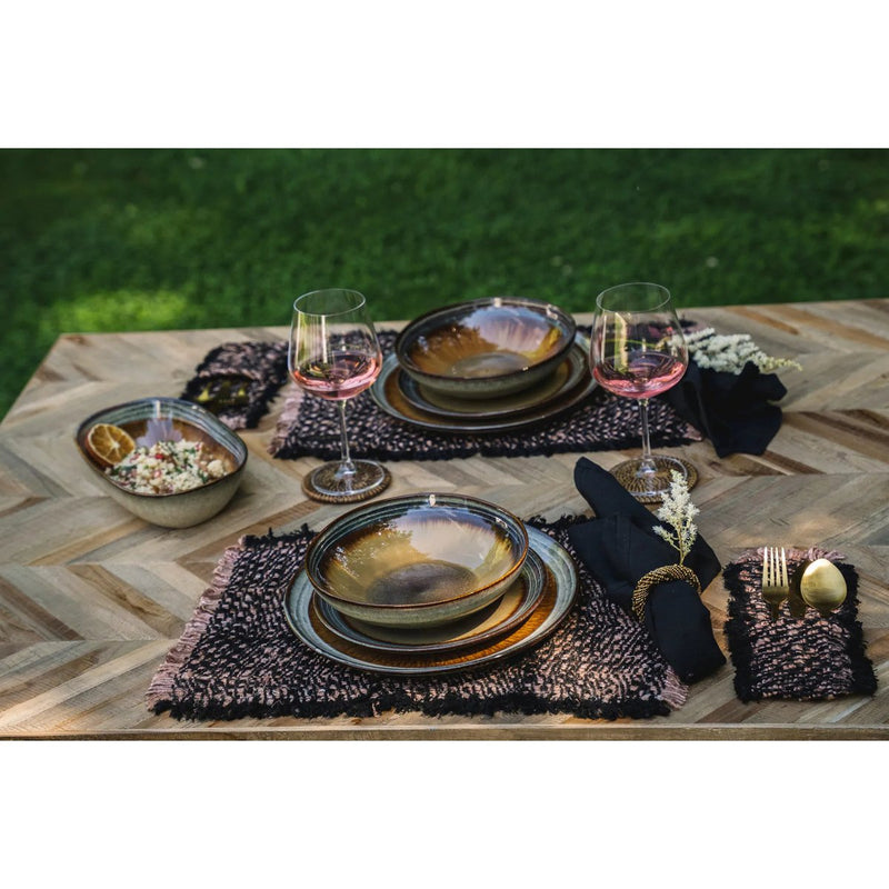 The Oh My Gee Placemat - Black Copper - Set Of 4