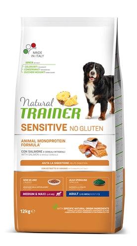 Natural Trainer Dog Adult Medium / Maxi Sensitive Salmon Glutenvrij