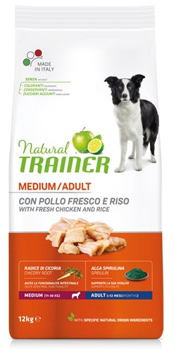 Natural Trainer Dog Adult Medium Chicken / Rice