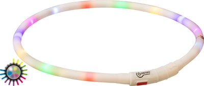 Trixie Lichtgevende Halsband Hond Usb Siliconen Oplaadbaar Meerkleurig