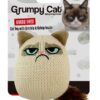 Grumpy knit pouncey cat toy