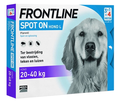 Frontline hond spot on large